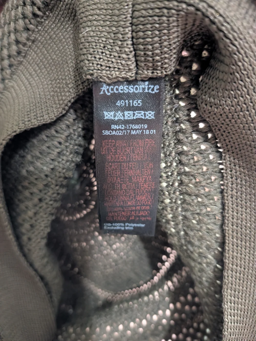 Accessorize Olive Green Woven Sun Hat